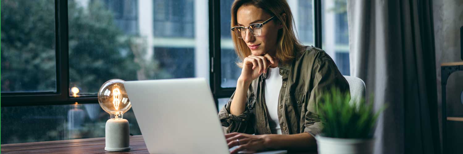 Woman checks her ARMS patient portal